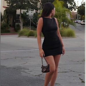 Meshki Angela suiting mini dress sz.M sold out black